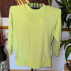 Aerie Lime Green Crewneck Sweatshirt